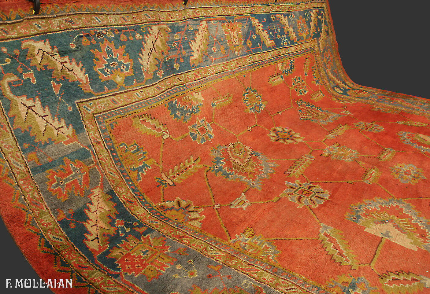 Antique Turkish Ushak (Oushak) Carpet n°:20624826